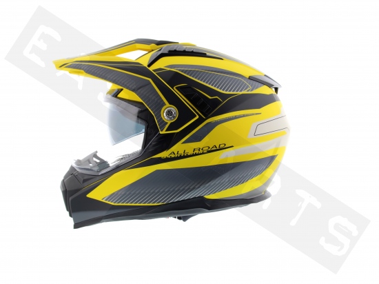 Helmet Cross CGM 606G Forward Matt Yellow (double visor)